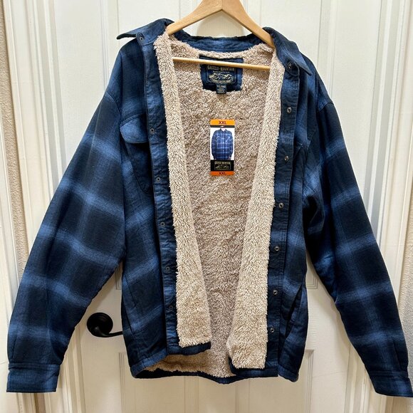grizzly mountain sherpa lined flannel